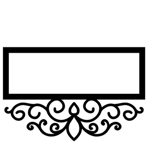 FILIGREE ADDRESS PLAQUE(Bottom Only)