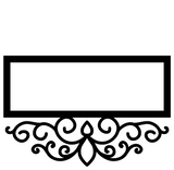 FILIGREE ADDRESS PLAQUE(Bottom Only)