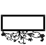 INTRICATE FLORAL ADDRESS PLAQUE(Bottom Only)
