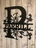 INTRICATE FLORAL MONOGRAM