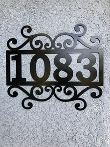 ORNAMENTAL ADDRESS PLAQUE