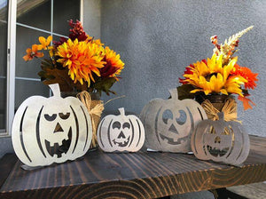 STANDING PUMPKINS 4PK