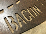 PORK CUTS METAL SIGN