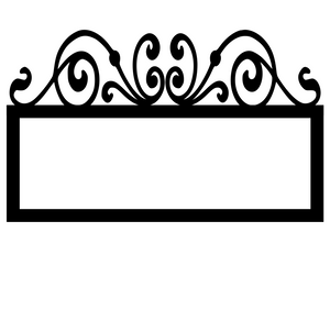 FANCY ADDRESS PLAQUE(Top Only)