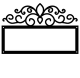 FILIGREE ADDRESS PLAQUE(Top Only)