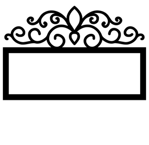 FILIGREE ADDRESS PLAQUE(Top Only)