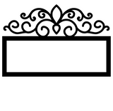 FILIGREE ADDRESS PLAQUE(Top Only)