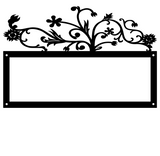 INTRICATE FLORAL ADDRESS PLAQUE(Top Only)