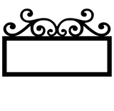 ORNAMENTAL ADDRESS PLAQUE (Top Only)