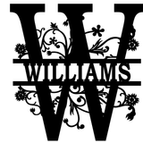 INTRICATE FLORAL MONOGRAM